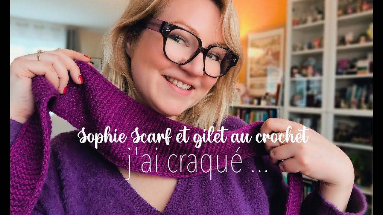 Sophie scarf au tricot et gilet boho au crochet