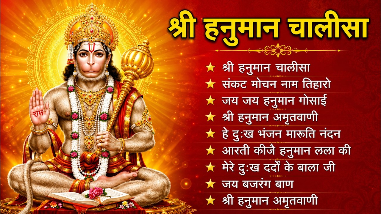 श्री हनुमान चालीसा 🌺🙏 shree hanuman chalisa original video 🙏🌺 gulshan kumar hariharan full hd