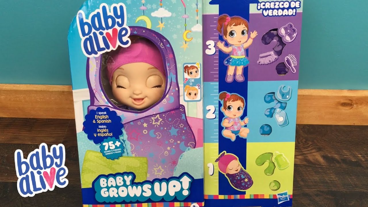 Unboxing New Baby Alive BABY GROWS UP Doll