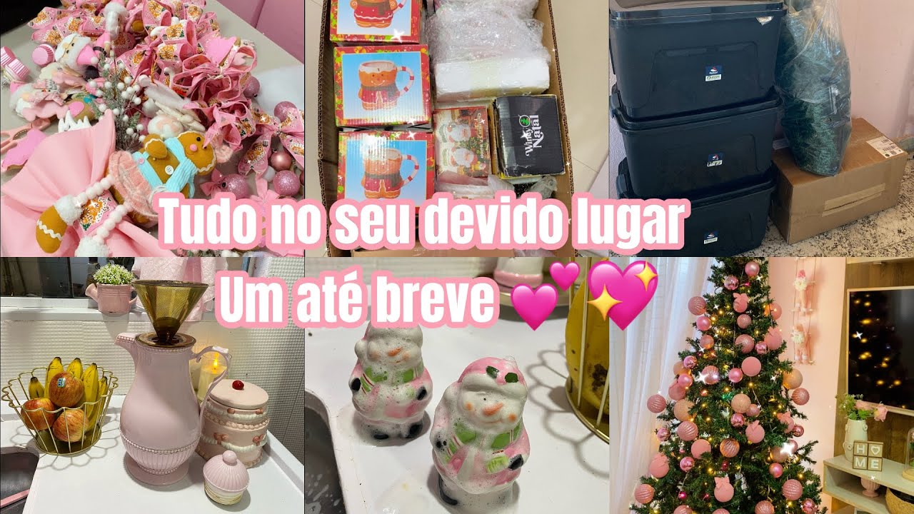 A decoração mais perfeita chegou ao fim💕como guardo as coisas de Natal💕almoço simples 