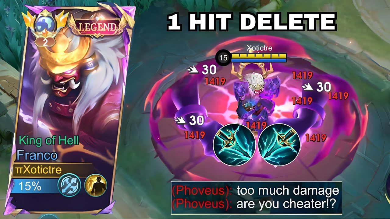 I GOT REPORTED FOR THIS FRANCO 1 HIT BUILD 💀 ( 100% broken ) ~ XOTICTRE