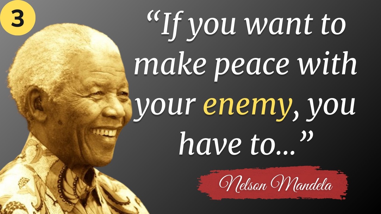 Nelson Mandela quotes about life men should learn as soon as possible | Part 3 Nelson Mandela series