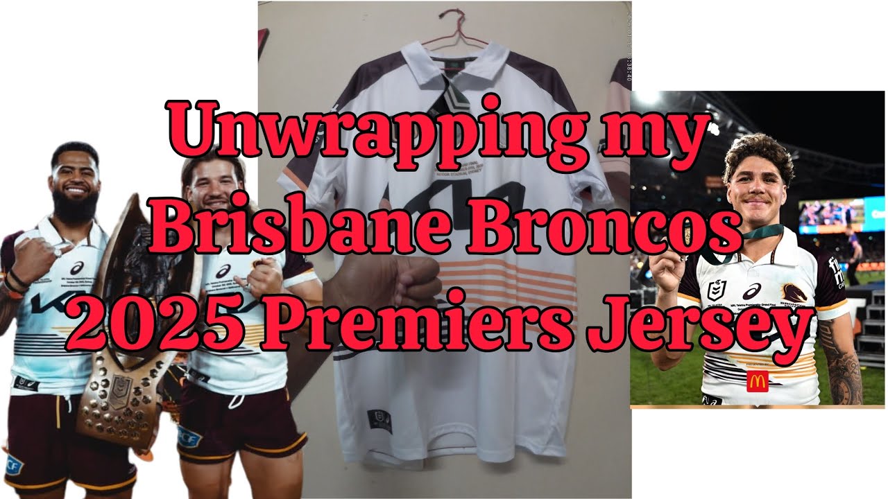Unwrapping My Brisbane Broncos 2025 Premiers Jersey #unboxing #nrl 