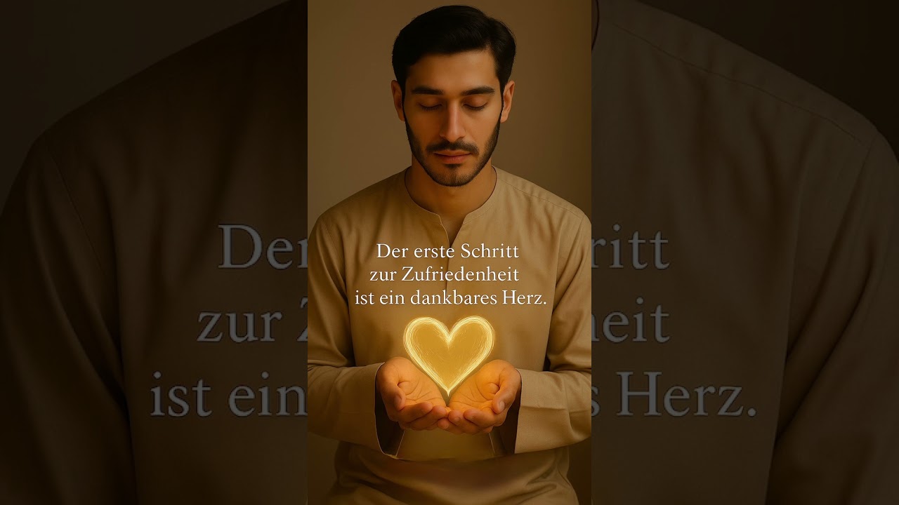 Nicht Besitz bringt Zufriedenheit sondern ein dankbares Herz. #zufriedenheit #iman #herzensstärke#