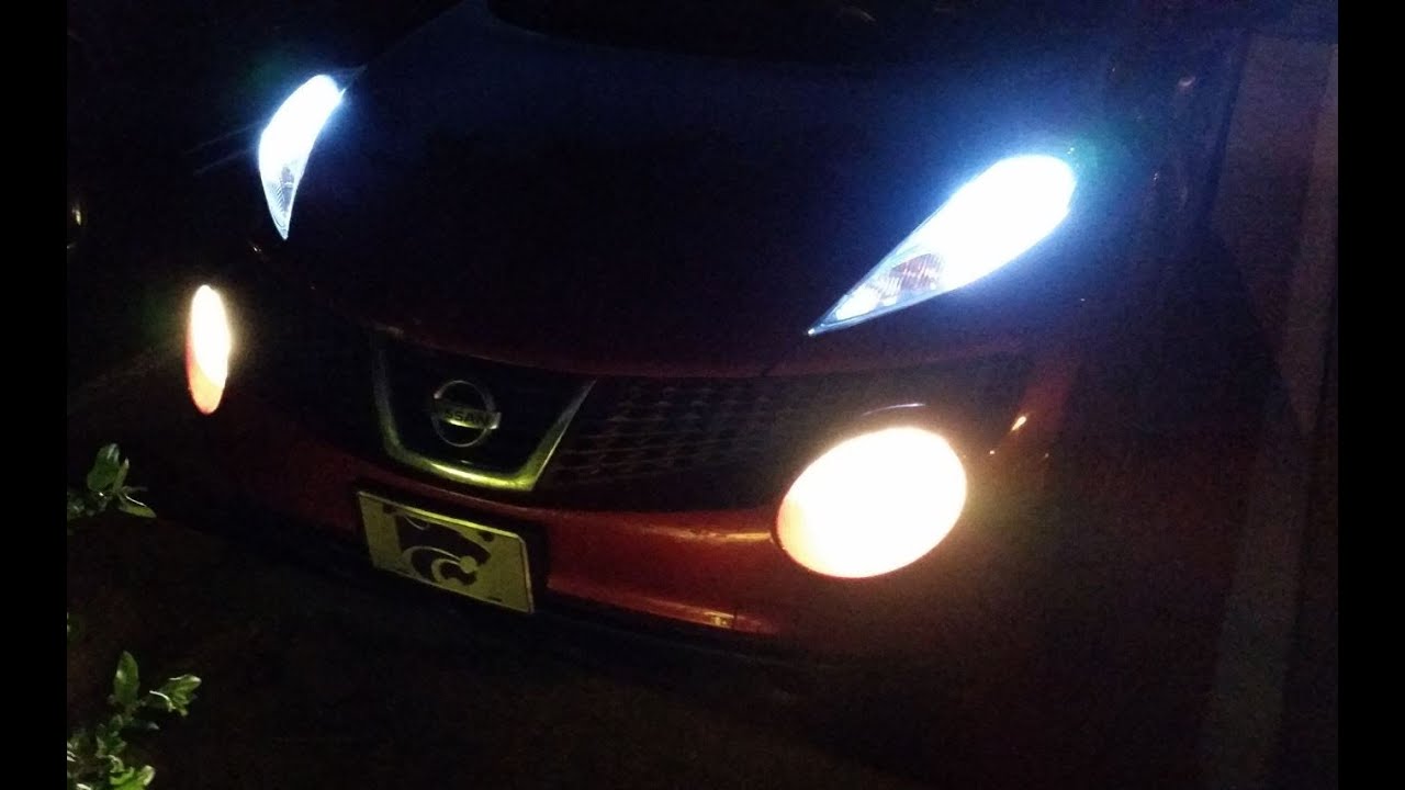 Заменить передние фары «Аллигаторный глаз» на Nissan Juke на светодиоды