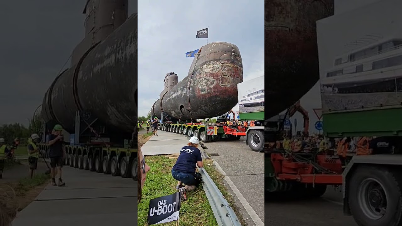 #U-Boot #U17 Ankunft in #Weiler // #Technikmuseum #Sinsheim ( #Schwertransport XXL )