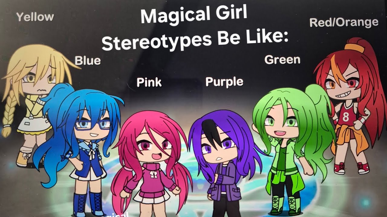 Magical Girl Stereotypes Be Like (joke/satire)