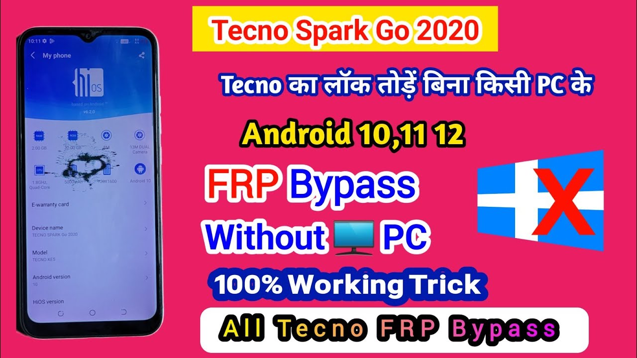 Tecno Spark Go 2020 FRP Bypass Google Account Bypass in 2025 Without PC 100% working