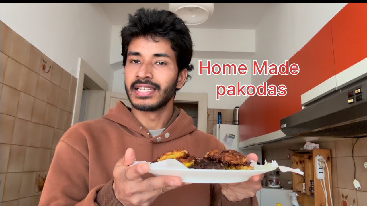 I made pakodas at home in italy 😋