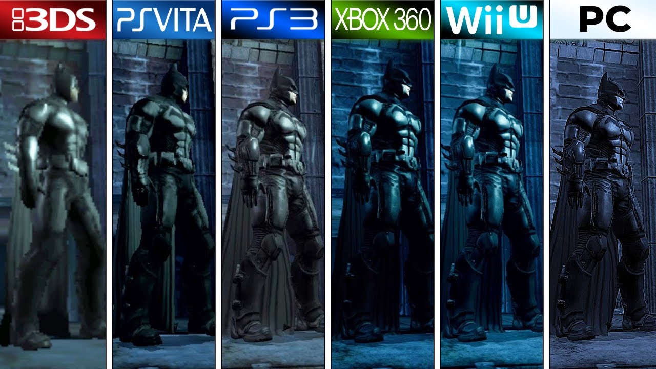 Batman: Arkham Origins Blackgate (2013) 3DS vs PS Vita vs PS3 vs XBOX 360 vs Wii U vs PC