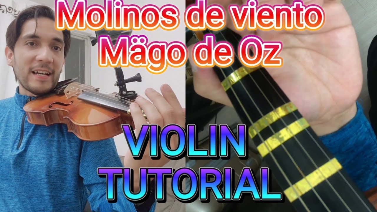 🎻Cómo tocar VIOLIN Molinos de Viento TUTORIAL TAB