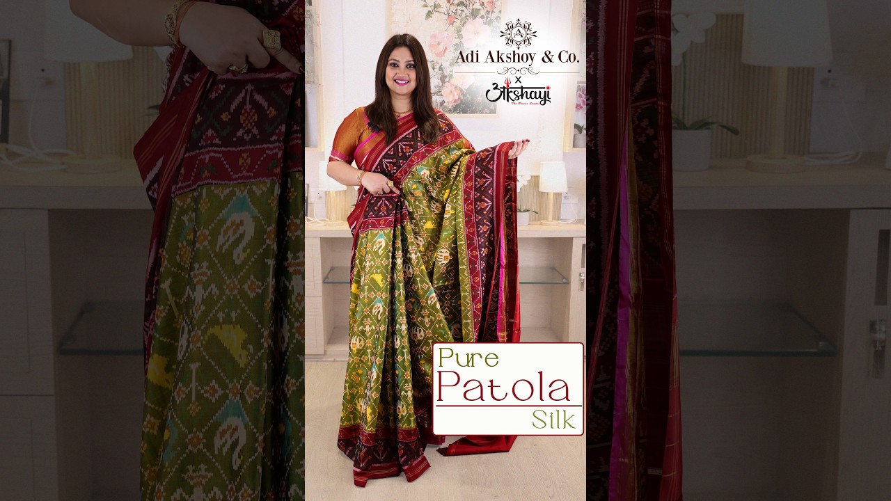 Trending Patola Sarees 2026| Must-See New Designs by Adi Akshoy & Co. #patolasaree #ikkat #adiakshoy
