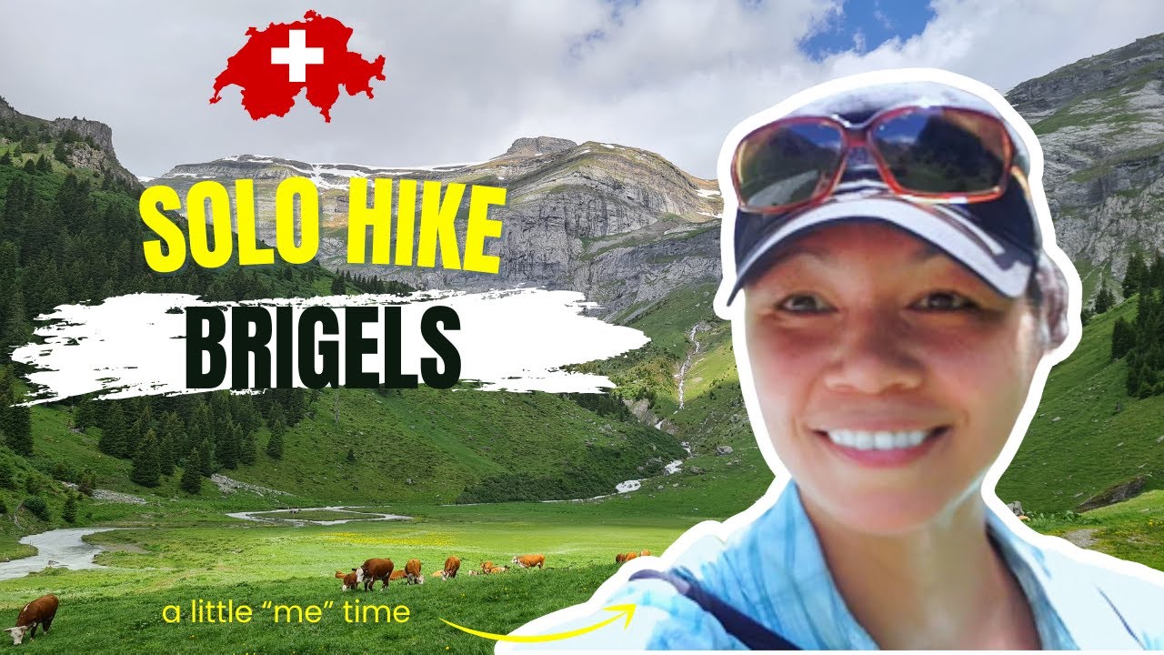 Switzerland VLOG: Brigels Breil So many COWS! #trekherwilson #solohiking #swissalps