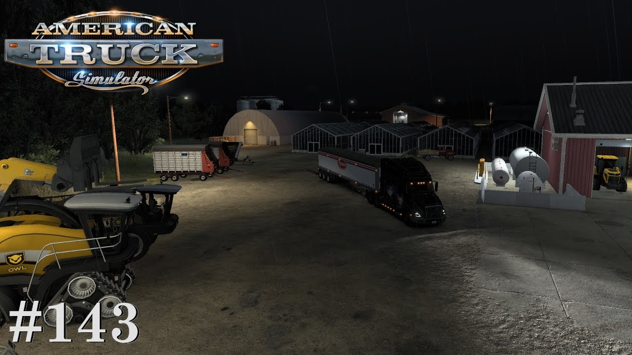 Dark and Rainy Night - American Truck Simulator - 143
