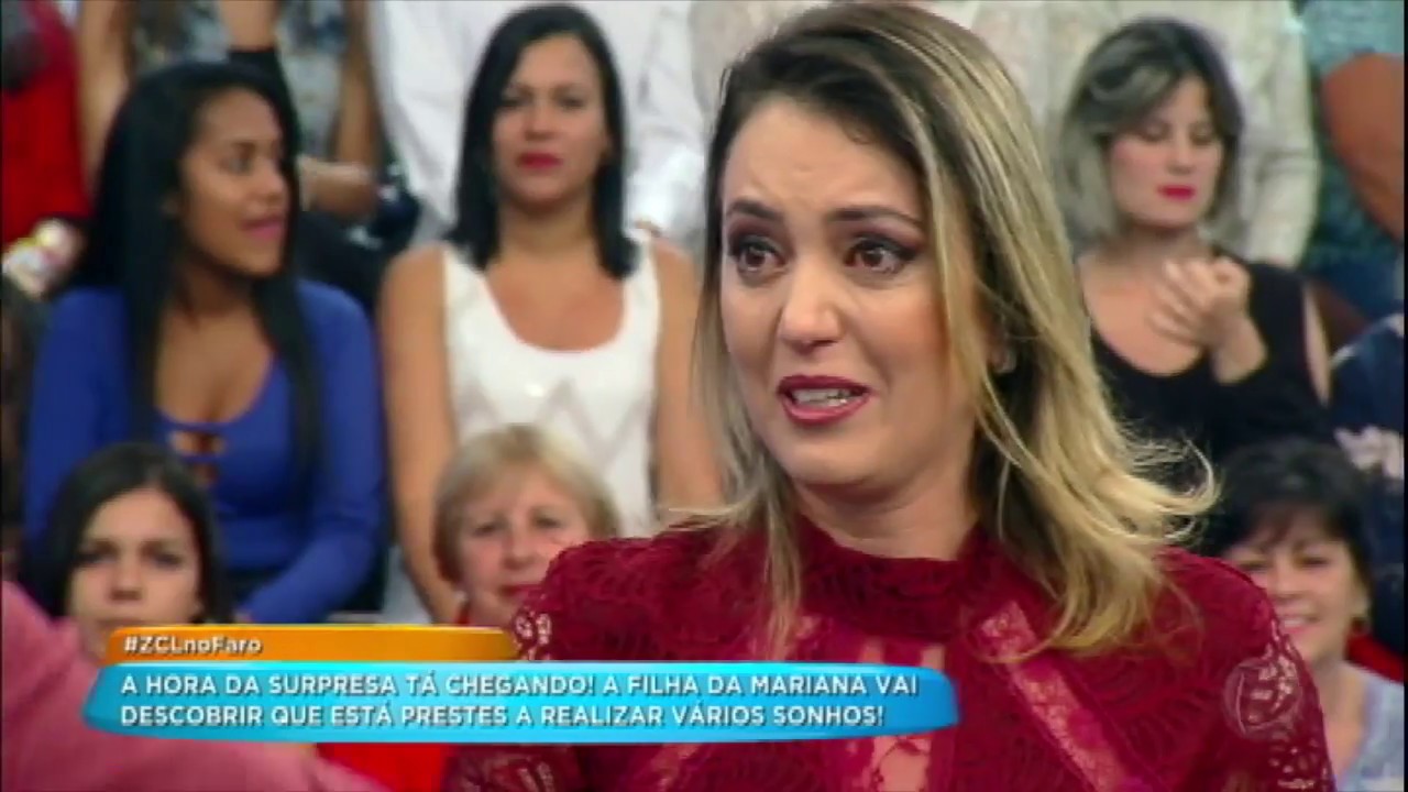 Mariana vence desafio e encontra Zezé di Camargo e Luciano no palco do Hora do Faro