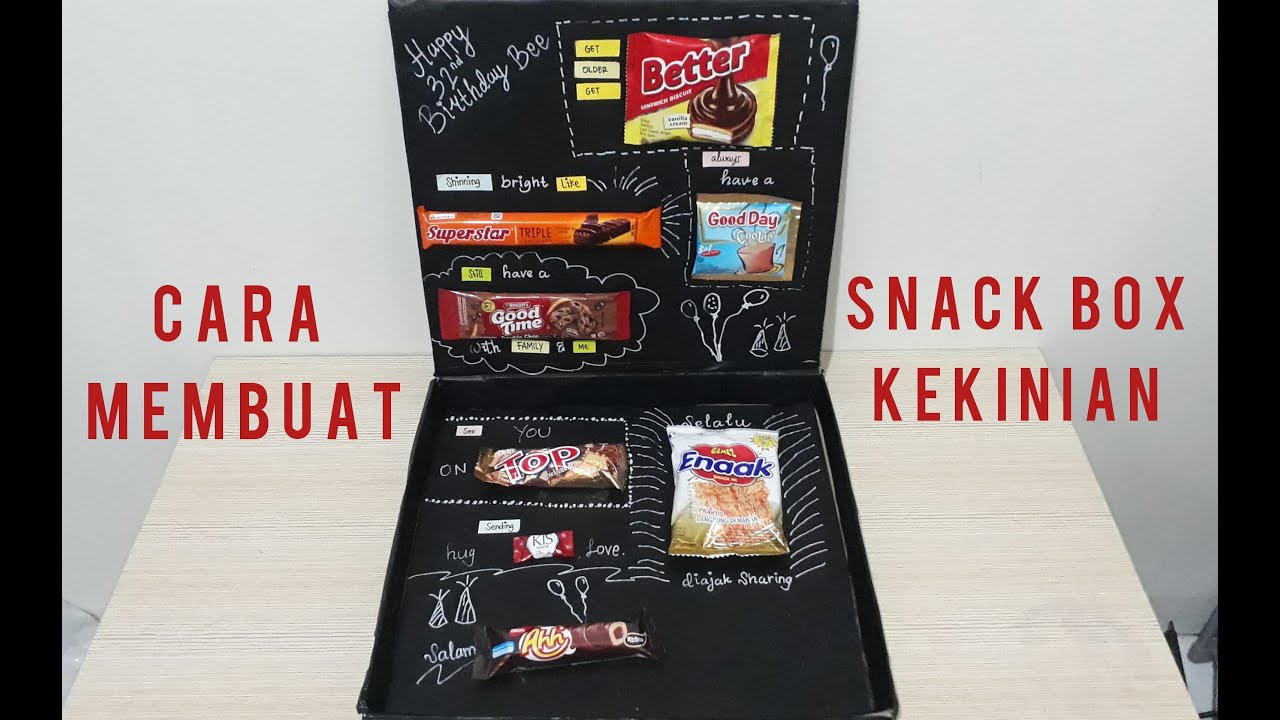 DIY SNACK BOX KEKINIAN || BIRTHDAY SURPRISE