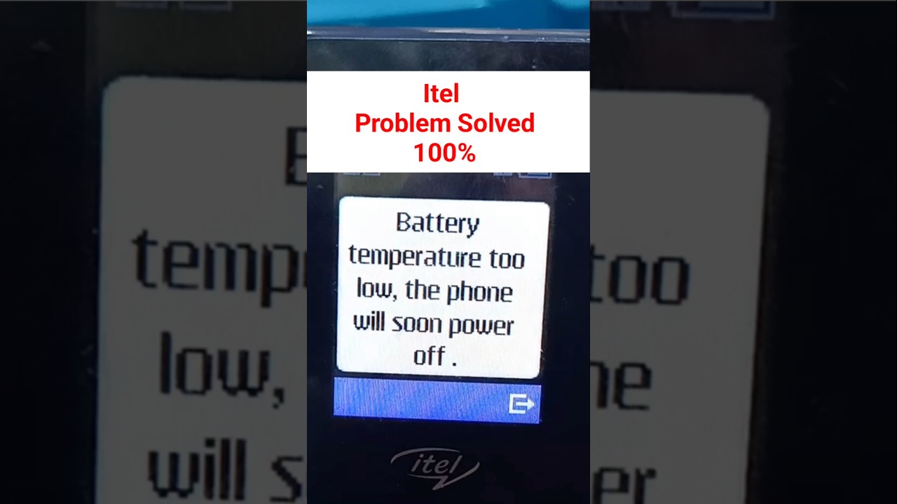 itel Battery temperature too low Problem Solved #mobiletechnoguru #itel #batterytemperature #repair