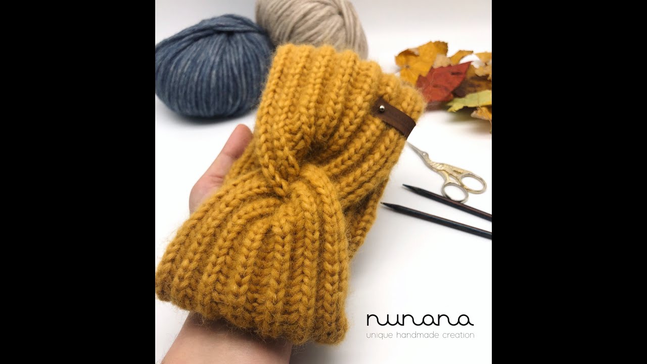 Stirnband mit Twist Knoten - Deutsch