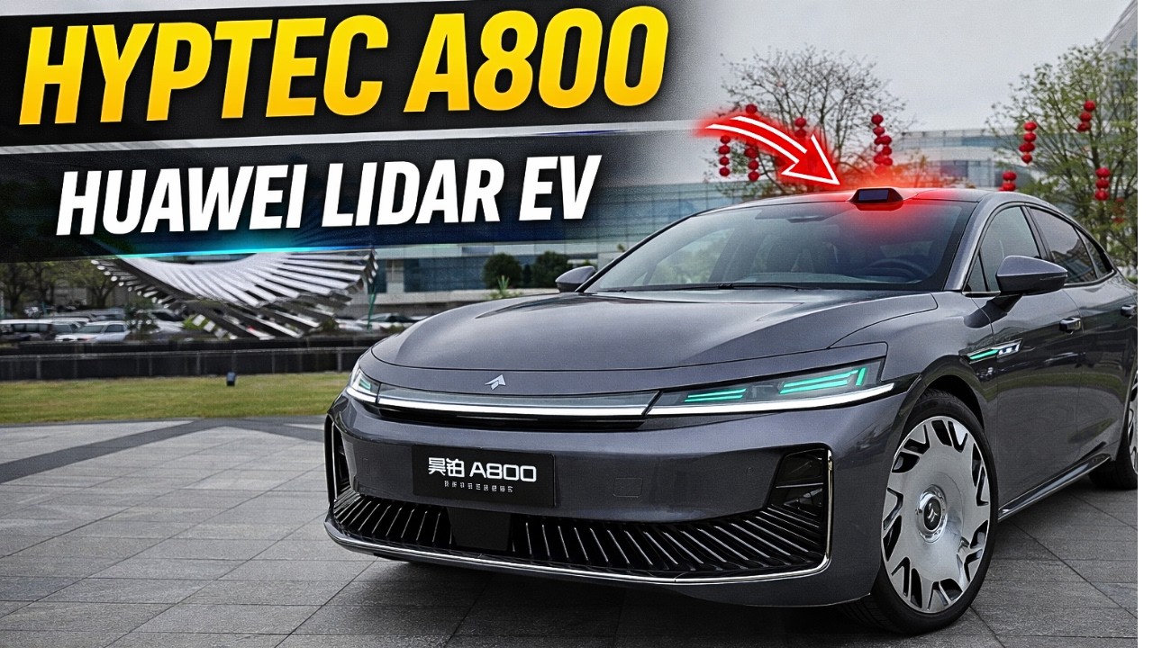 Hyptec A800 EV Revealed – Huawei LiDAR Smart Sedan from China (164,800 Yuan)