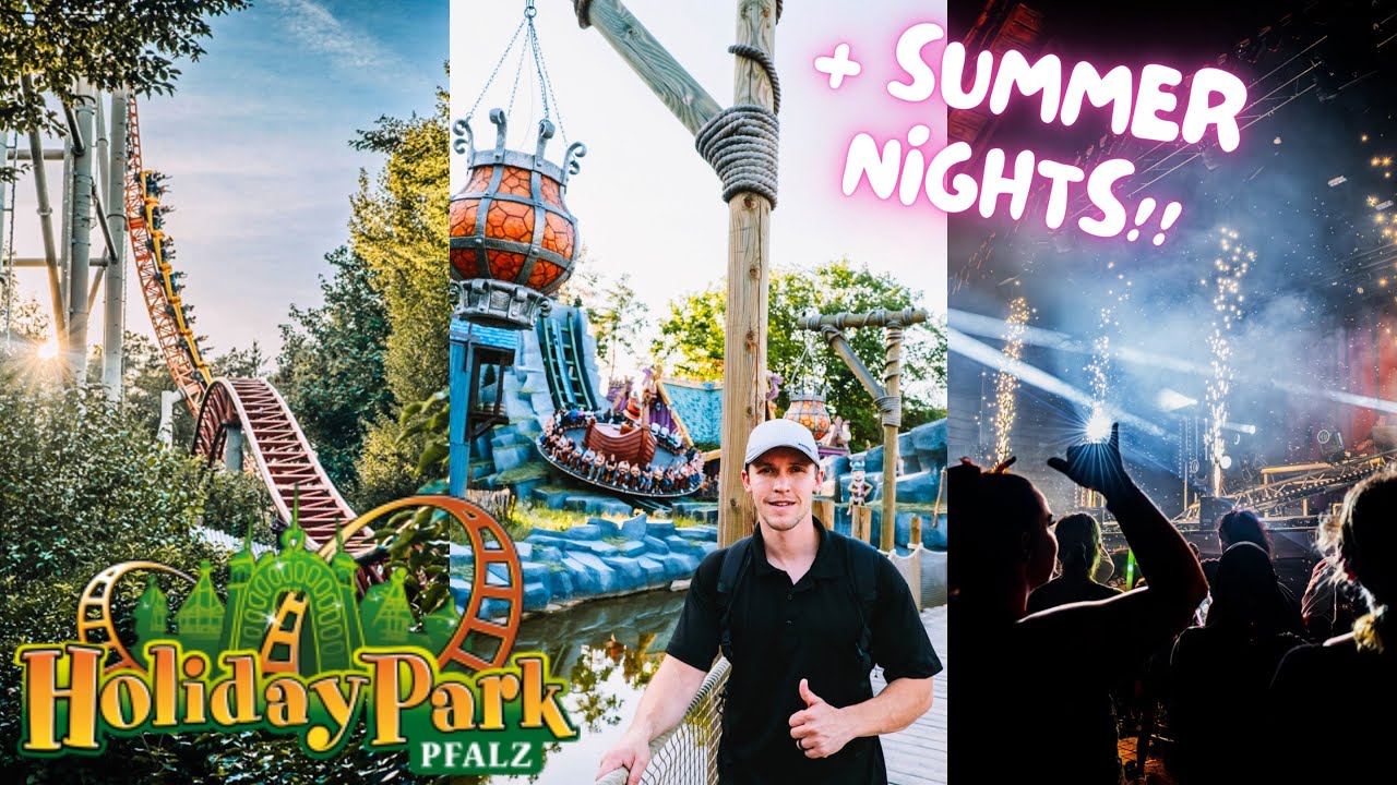 🇩🇪🎢 Visiting HOLIDAY PARK in GERMANY + Summer Nights, Expedition GeForce, and More!