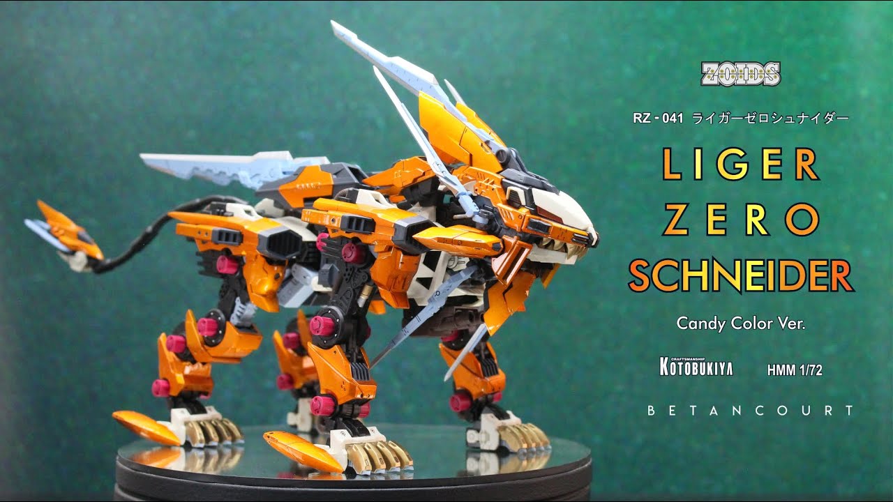 Zoids / Liger  Zero Schneider Candy Color Ver. / HMM 1/72 Kotobukiya. (Painted Build)