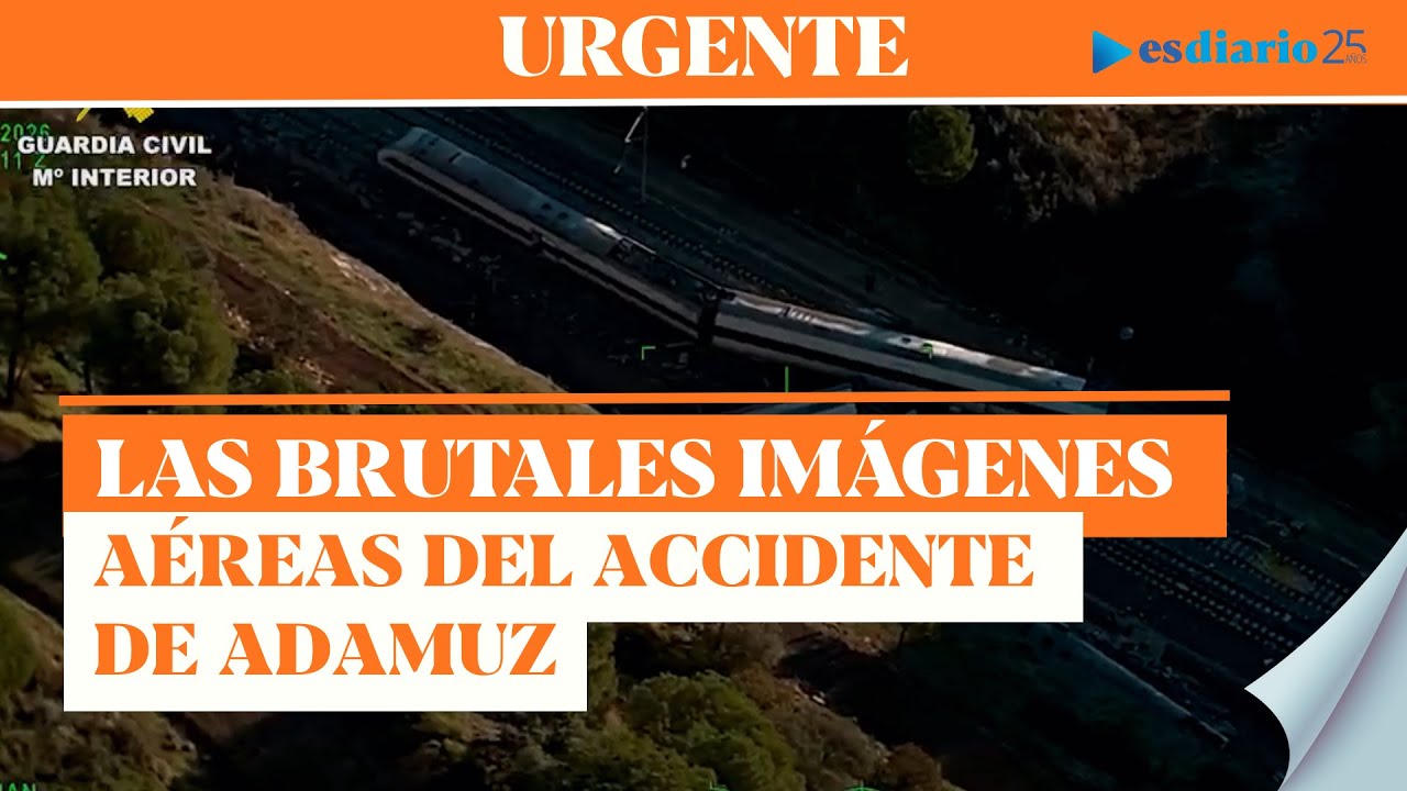 #URGENTE Brutal impacto: primeras imágenes aéreas del choque: los 2 trenes separados por 800 metros