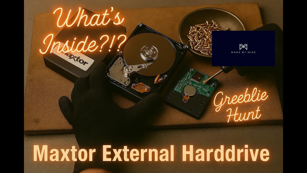 EP2575 Scrapping a Maxtor External Harddrive for Gold, Greeblies, Aluminum, Copper and Other Metals