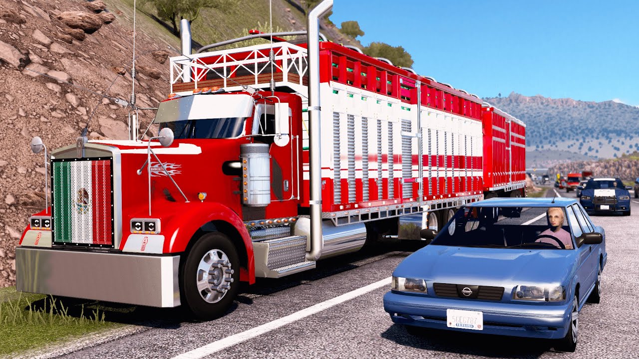 Kenworth W900 Torton VS TSURU! Torton con remolque ATS