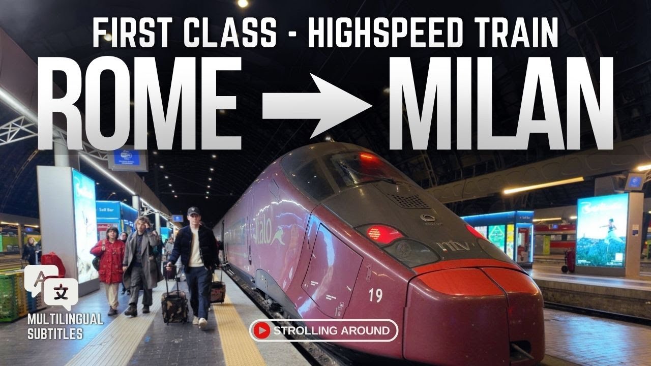 ROME TO MILAN HIGHSPEED TRAIN - FIRST CLASS ITALO