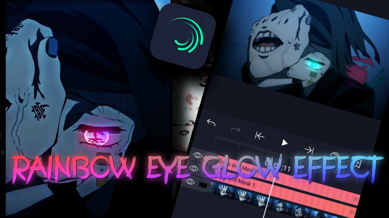 RAINBOW EYE GLOW EFFECT LIKE Deathsuki in Alight Motion | [Alight Motion Tutorial]