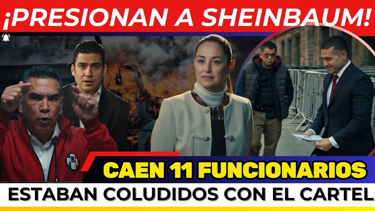 ¡PRESIONAN A SHEINBAUM! REFORMA ELECTORAL no va a pasar. ¡CAEN FUNCIONARIOS COLUDIDOS AL CJNG!