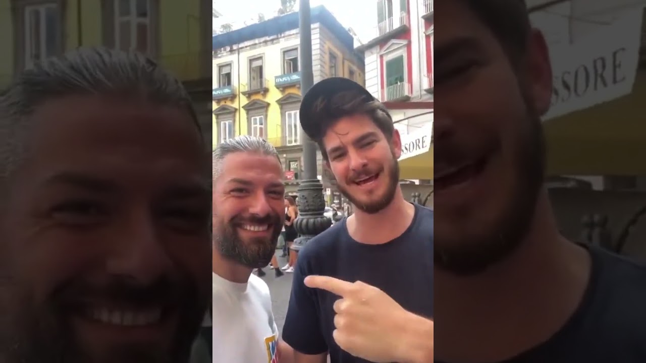 Andrew Garfield with his fan in Italy #update #andrew