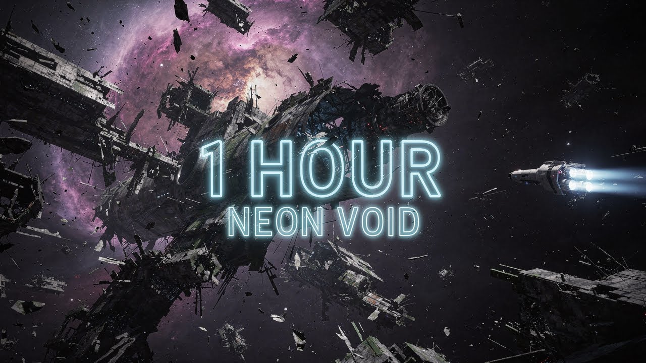 1 Hour Dark Synthwave Mix | NEON VOID | Deep Focus Music for Work