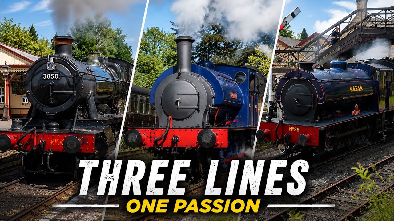 Steam Trains at Three Amazing Heritage Railways | UK Steam Special | 