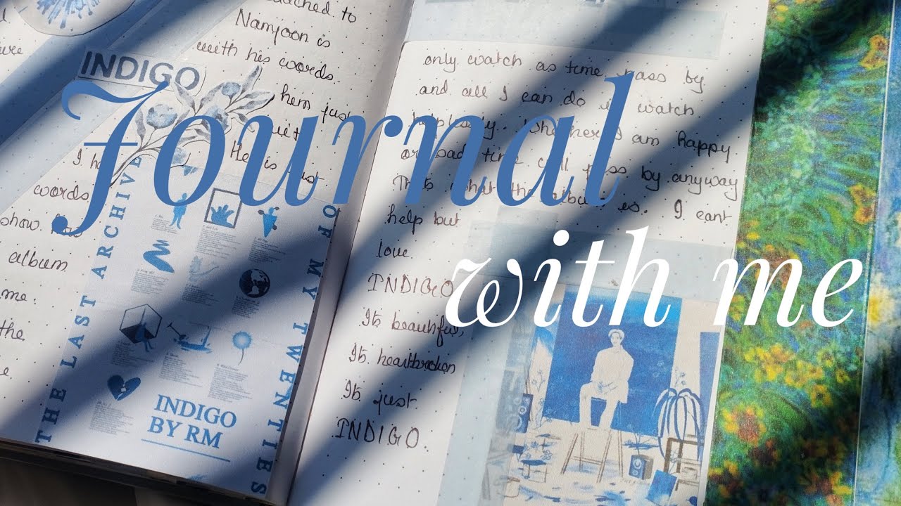 K-pop Journaling: Indigo by RM🤍🩵💙