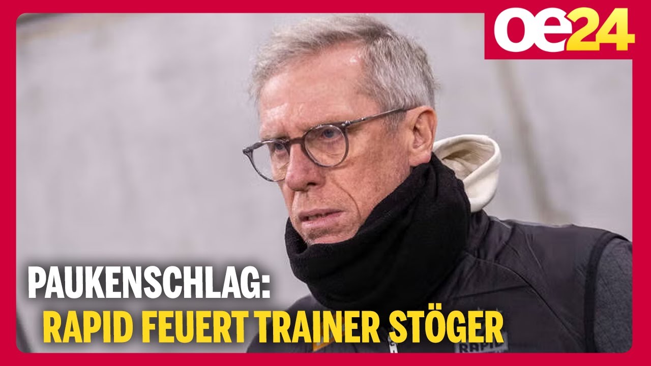 Paukenschlag: Rapid feuert Trainer St&ouml;ger