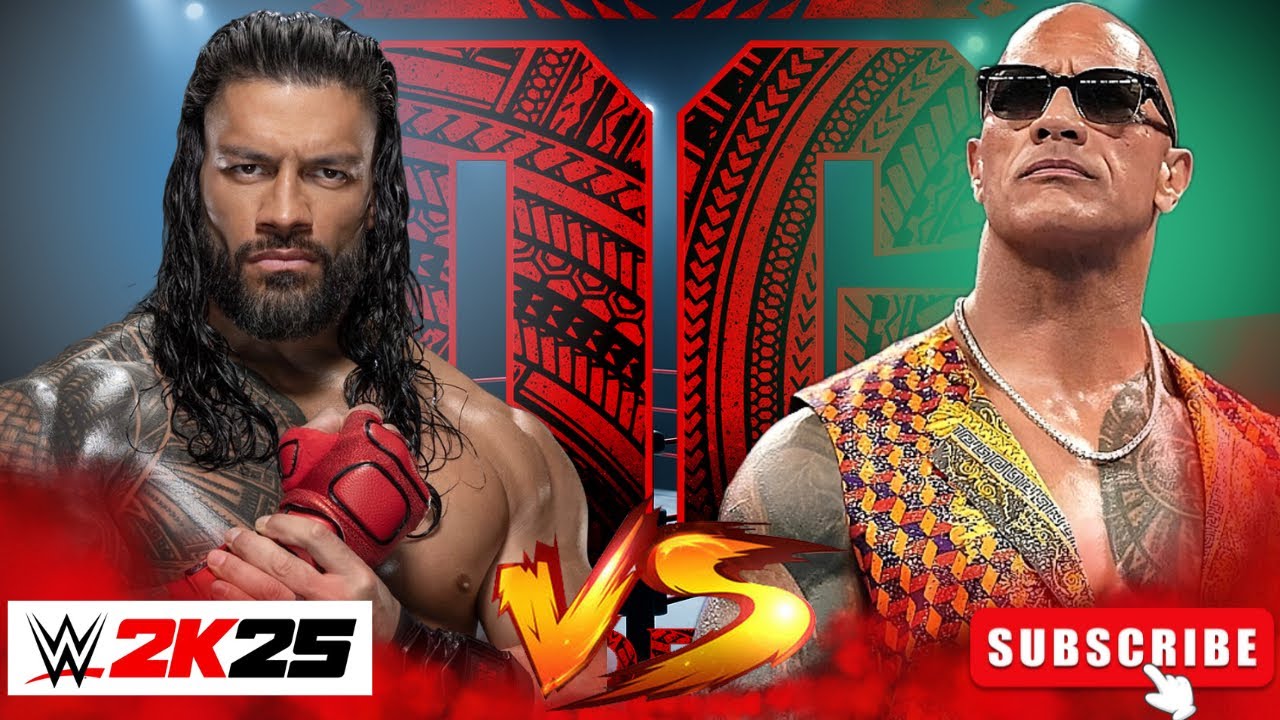 WWE 2K25 The Rock vs Roman Reigns — Bloodline Rules Match! 