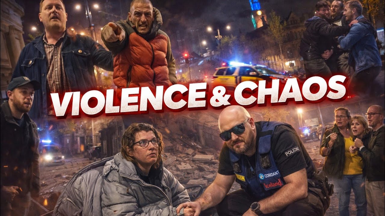 Насилие, хаос и доброта, центр города Брэдфорд