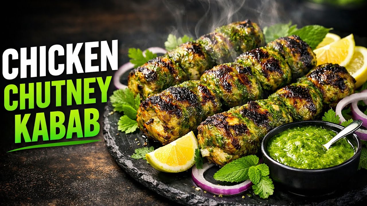Ramadan Special Chicken Chutney Kabab | Easy Frozen Kabab Recipe | Iftar Special
