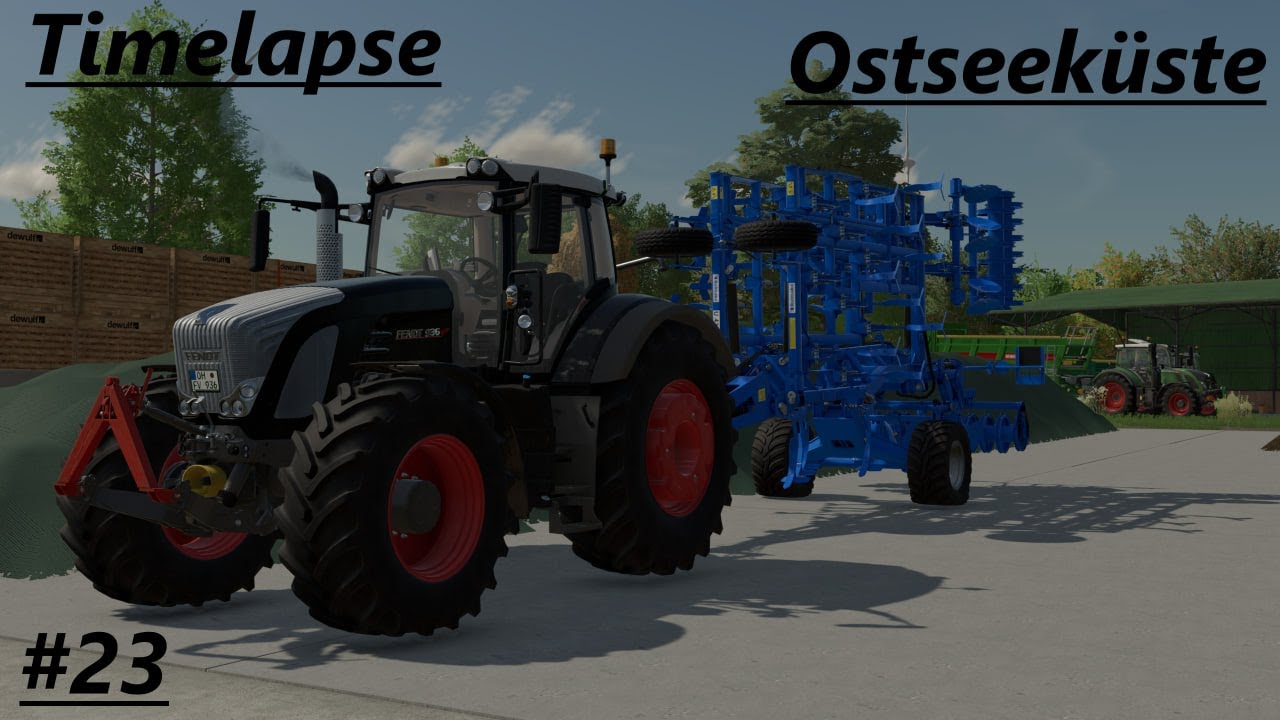 LS22 Timelapse Ostseeküste #23 Grubbern mit dem Fendt 936 SRC!