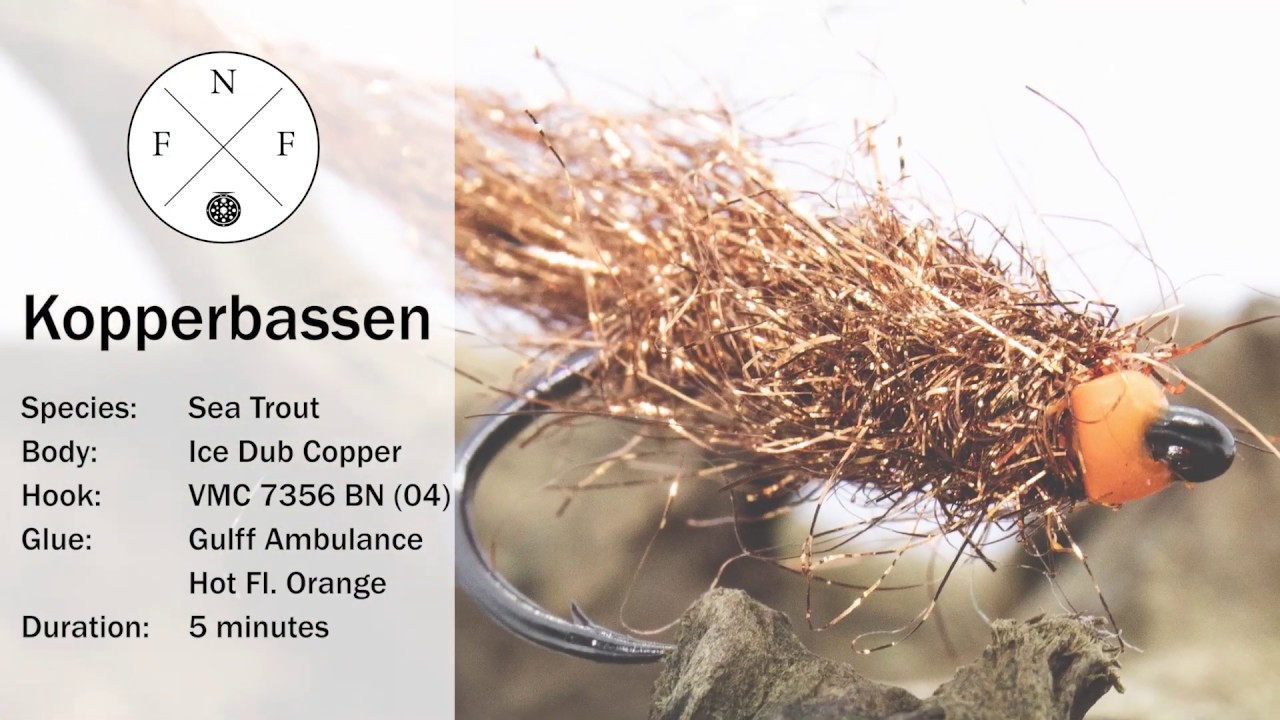 Fly tying Tutorial for the Kobberbassen,  Step-by-Step Seatroutfly