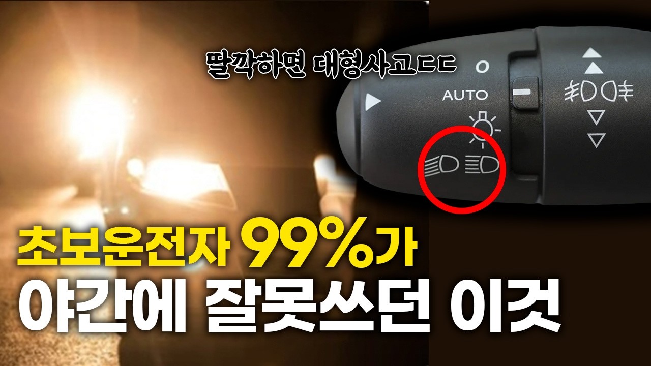 당신이 눈뽕 빌런일 수도 있는 이유 / 상황별 전조등 매너