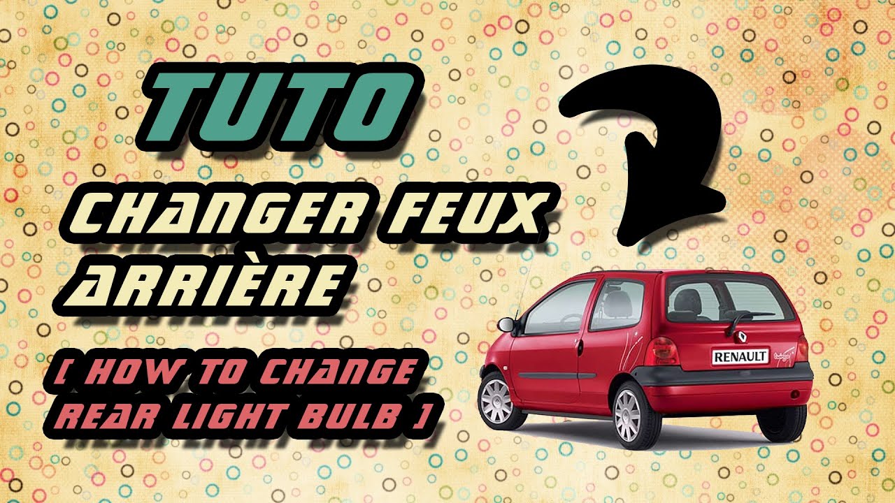 TUTO changer ampoule feux arri&egrave;re Renault Twingo 1 (how to replace rear light bulb) HD