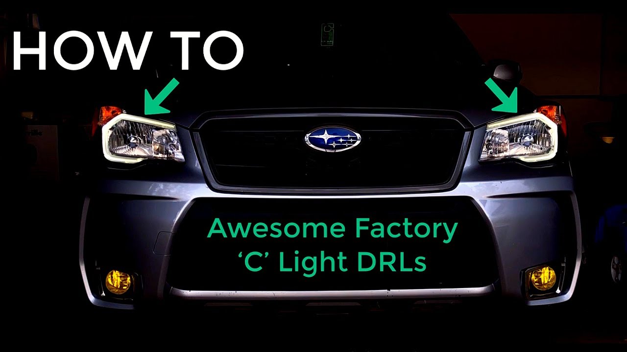 DIY INSTALL | SUBARU FORESTER | FACTORY C-LIGHT DRL