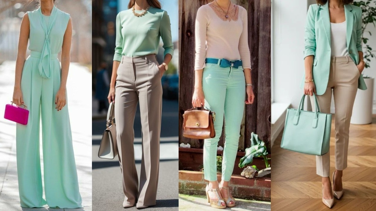 El COLOR que ILUMINA Cualquier Look / Inspiración en VERDE MENTA  para Primavera Verano