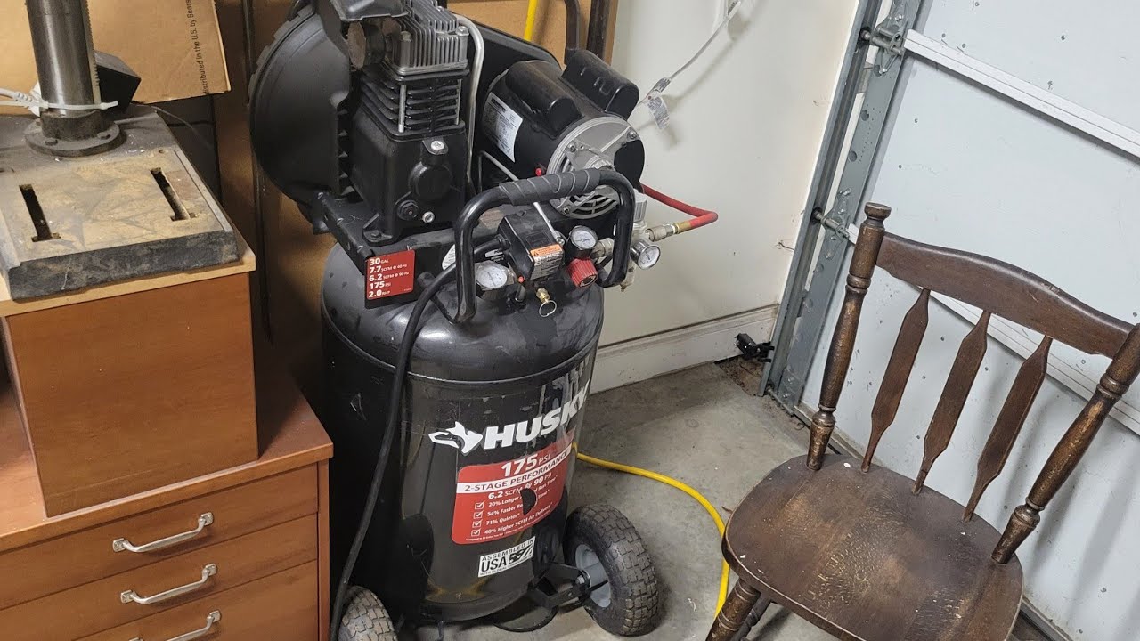 DIY Compressor for home sandblasting - specs and review (Husky 30 gallon C304H)
