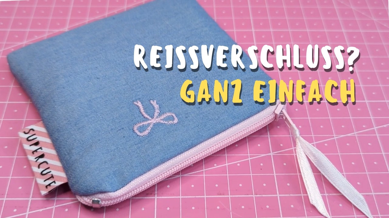Basic Täschchen mit Reißverschluss – schnell & einfach genäht