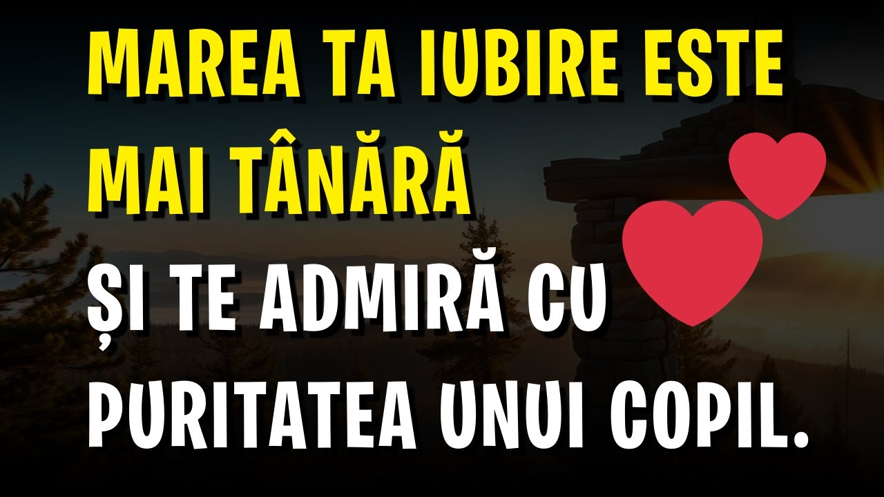 💕 Marea Ta Iubire este Mai Tânără și te Admiră cu Puritatea unui Copil.