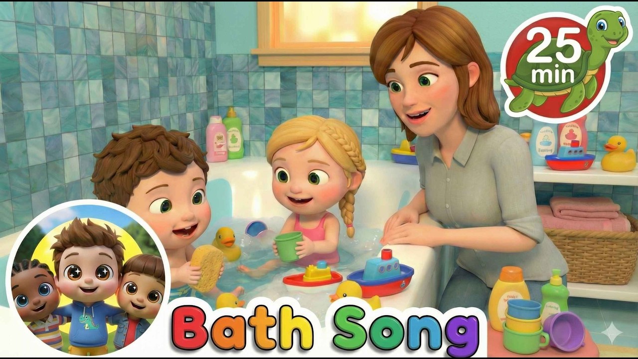 Bubble Bath + ABC Phonics, Counting, Colors & Morning Routine | Nursery Rhymes & Kids Songs