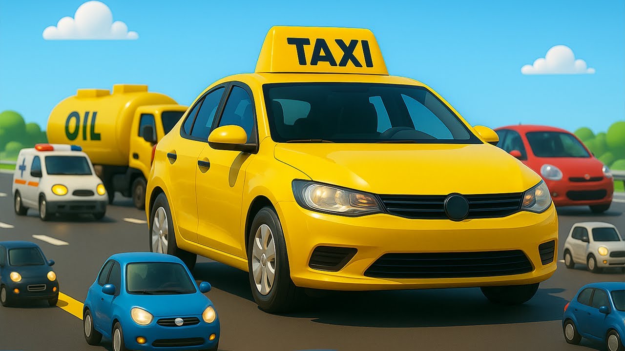 Taxi Trouble on the Highway! 🚕💥 Rescue Team Rushes to Help 🚓🚑💪 | Cars Animation